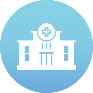 Kilise web simgesi oluşturma, basit vektör illüstrasyonu