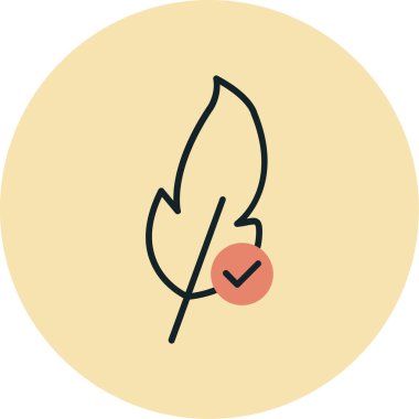 Yaprak ikonu vektör illüstrasyonu