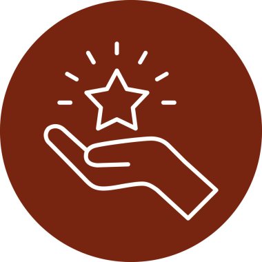 Bir yıldızın vektör illüstrasyonu