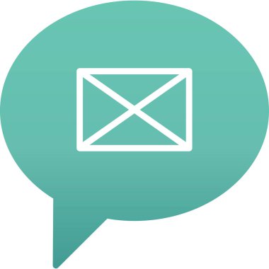 E- posta simgesinin vektör illüstrasyonu