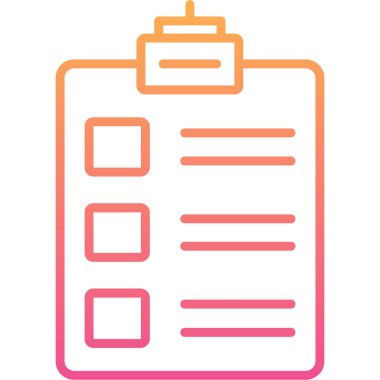 liste web simgesi vektör illüstrasyonu