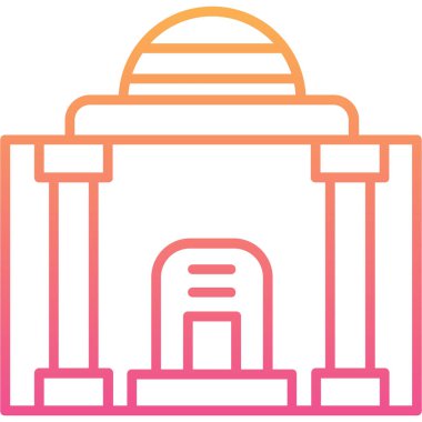 bina simgesi, vektör illüstrasyonu