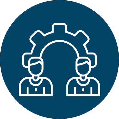 operatör servis simgesi. Taslak tarzı. vektör simgesi, web tasarımı, beyaz arkaplan