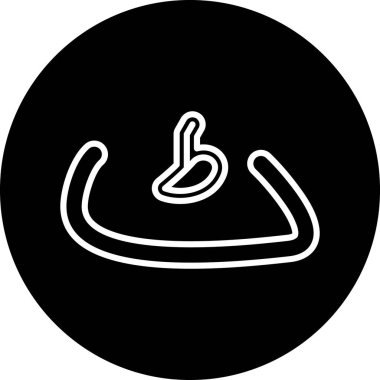 b 'nin vektör illüstrasyonu