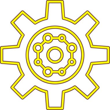 dişli simgesi vektör illüstrasyonu