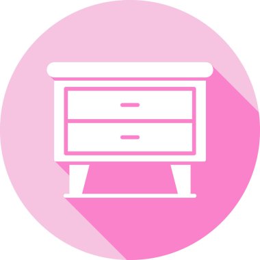 Kabine ikonu vektör illüstrasyonu