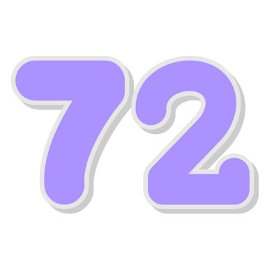 7 numaralı etiket simgesi tasarımı