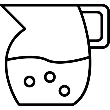 Süt ikonu. Web için süt vektörü simgelerinin özet çizimi