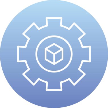 modada izole edilmiş arkaplanda dişli simgesi