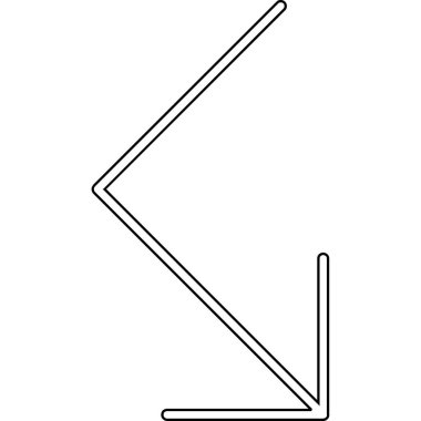 ok simgesi vektör illüstrasyonu