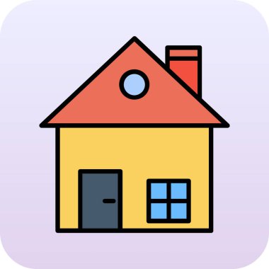 Beyaz arkaplanda ev vektör simgesi izole edildi