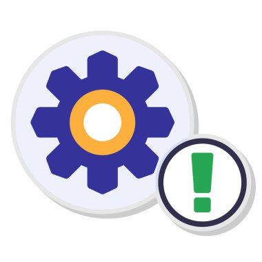 uyarı simgesi, vektör illüstrasyonu