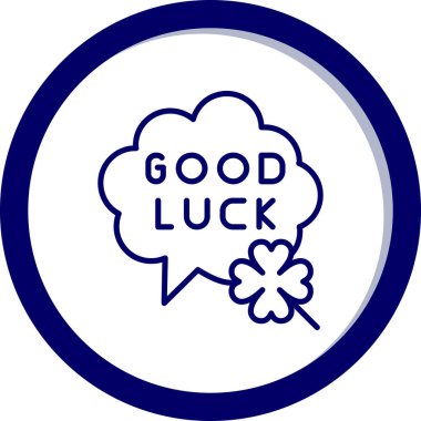 İyi şanslar. Vektör çizimi. İyi şanslar ve iyi şanslar. İyi şanslar..