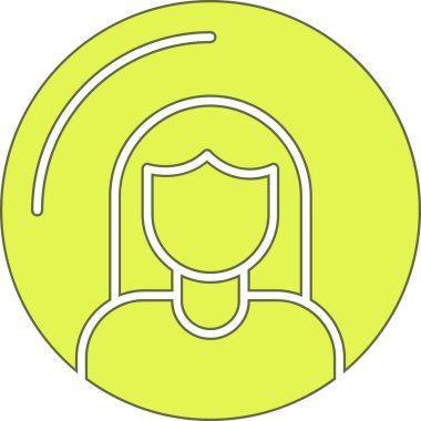 Bir kadının vektör illüstrasyonu