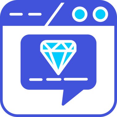 konuşma balonu simgesi, basit vektör illüstrasyon tasarımı