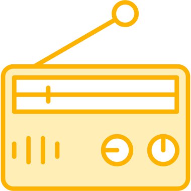 Müzik simgesi vektör illüstrasyonu