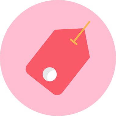 Etiket. Web simgesi basit illüstrasyon