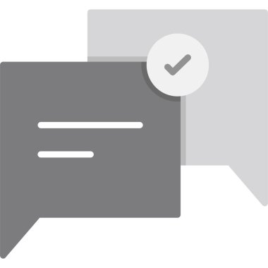 ileti ikonu vektör illüstrasyonu