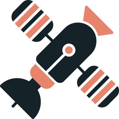 teleskop simgesi, vektör illüstrasyonu basit tasarım