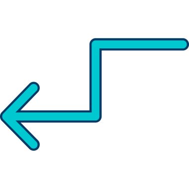 Web tasarımı için sol yön ok simgesi