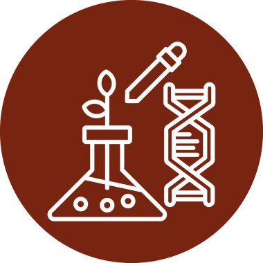 Mikroskop simgesinin vektör çizimi