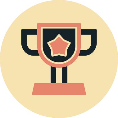 Trophy Düz Vektör Simgesi