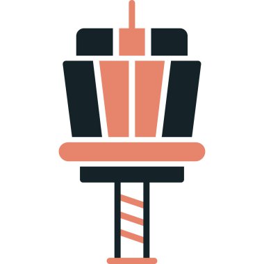 Yılbaşı ağacı. Basit resimleme