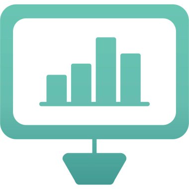 vektör lcd simgesi illüstrasyonu