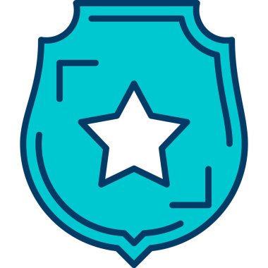 Kalkan. Web simgesi basit illüstrasyon