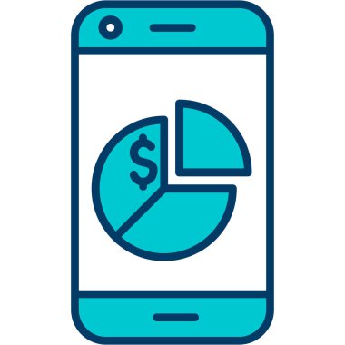 Cep telefonu simgesi, vektör illüstrasyonu