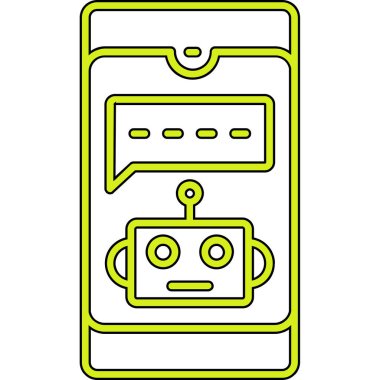 akıllı telefon simgesi vektör illüstrasyonu