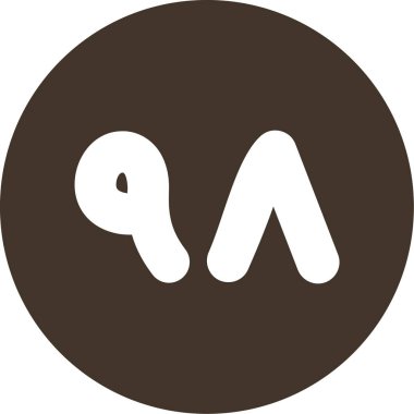 Çikolatalı tatlı ikonu ana hatlarıyla