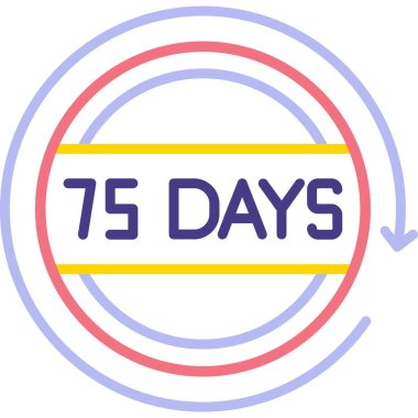 Rozet biçiminde 75 gün kaldı