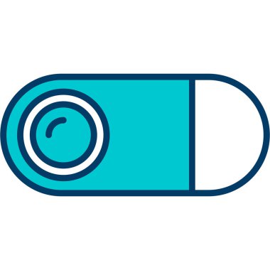 Kolayca düzenlenebilen ya da kolayca oluşturulabilen pil vektörü simgesi