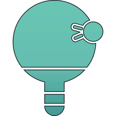 Ampul. Web simgesi basit illüstrasyon