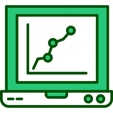 grafik grafik çizelgesi çizimi olan dizüstü bilgisayar
