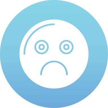 Emoji duygu simgesi düz stil