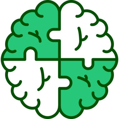 Beyin. Web simgesi basit illüstrasyon