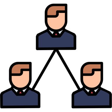 İş ikonu. vektör illüstrasyonu