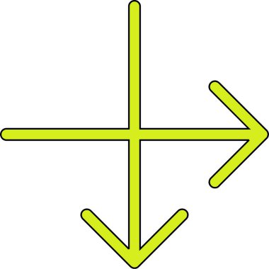 ok simgesi vektör illüstrasyonu