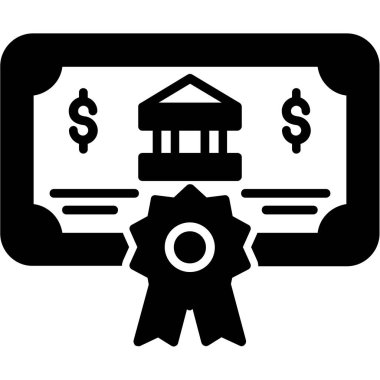 bankacılık ve finans hattı vektör simgesi.