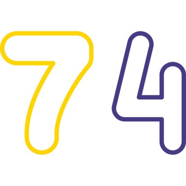 6 numaralı logo simgesi tasarım şablonu elementleri