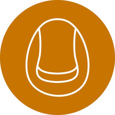 Şapka simgesi vektör illüstrasyonu