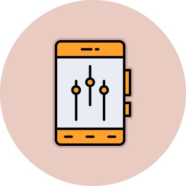 akıllı telefon vektör simgesi modern basit illüstrasyon