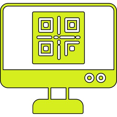 Bilgisayar. Web simgesi basit illüstrasyon