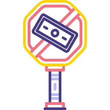 Çizgi film radyo simgesinin vektör illüstrasyonu