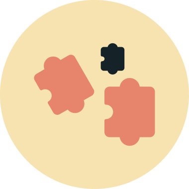 Bulmaca simgesi vektör çizimi