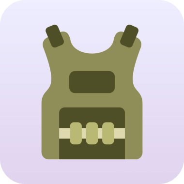 sırt çantası simgesi vektör illüstrasyonu