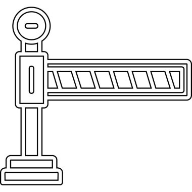 Demiryolu tren ikonu. Web için tren vektör simgesinin özet çizimi