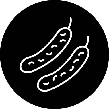 Vektör yiyecek ve sağlık simgesi